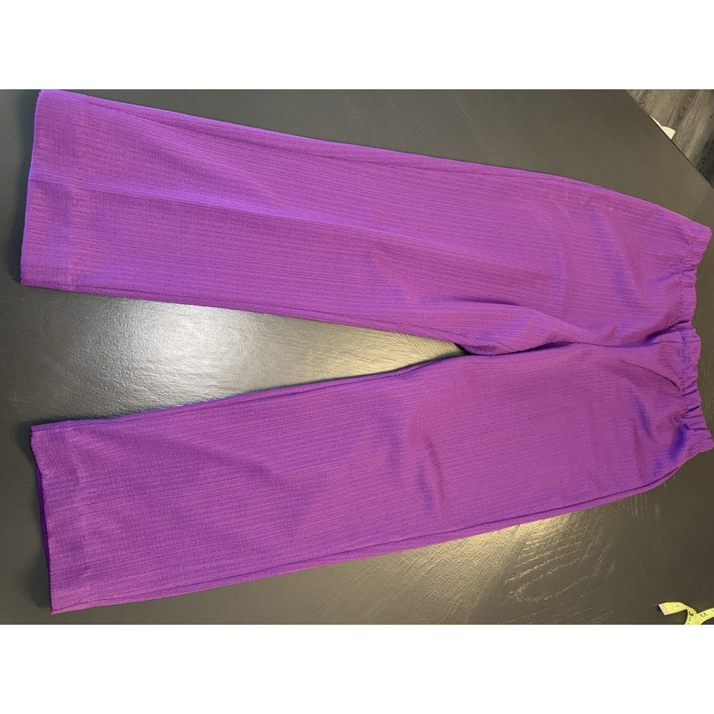 VTG 80s/90s Haband for Her Purple Polyester‎ Pants Sz 14A USA GrannyCore Funky